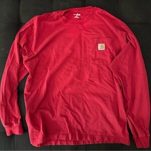 Vintage Carhartt Red Long Sleeve Shirt